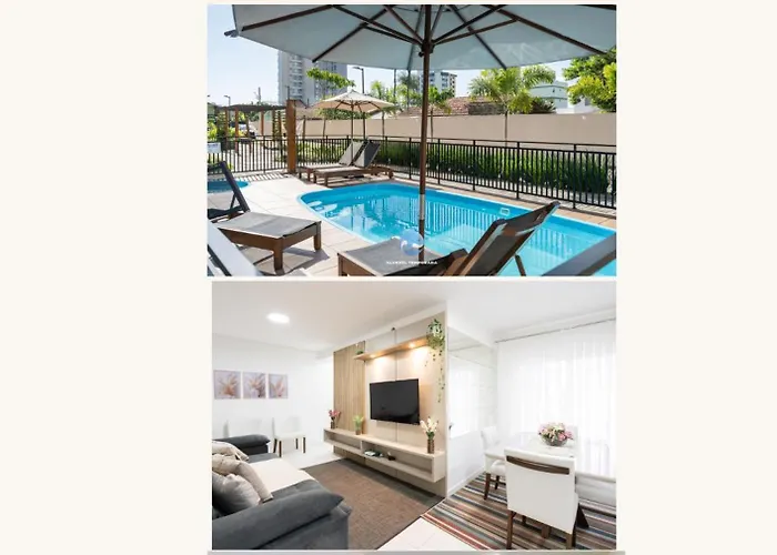 Apartamentos a150 M DA PRAIA com SACADA, WI-FI, PISCINA, PORTARIA 24h, PLAYGROUND e vaga de GARAGEM