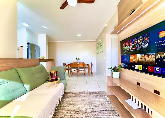 Apartamentos a150 M DA PRAIA com SACADA, WI-FI, PISCINA, PORTARIA 24h, PLAYGROUND e vaga de GARAGEM